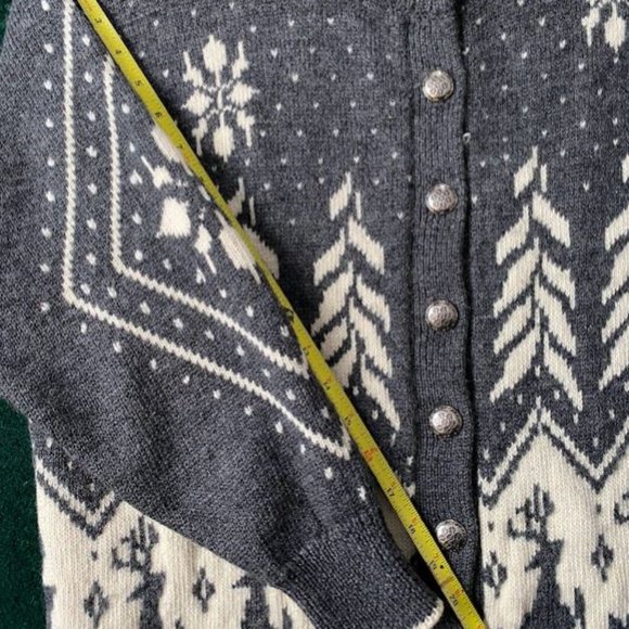 Vintage Carroll Reed Wool Angora Sweater Cardigan - Picture 6 of 9